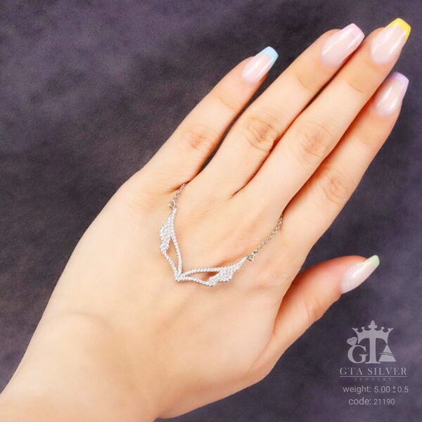 مدال نقره میکرو طرح بال کد 21190 - تصویر 2