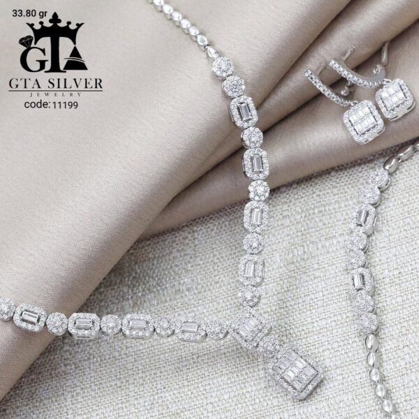 سرویس نقره مارسا طرح امرالدکات کد 11199 - Image 3