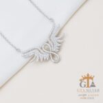 گردنبند نقره زنانه طرح بی‌نهایت کد 21852