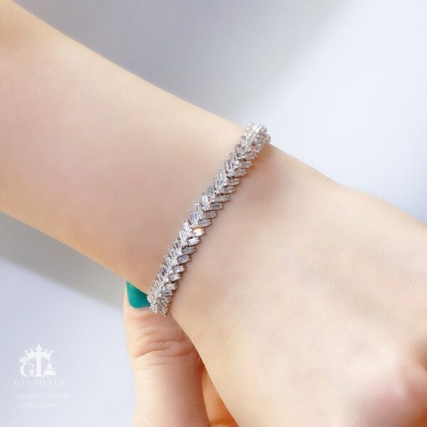 دستبند نقره میکرو کد 22064 - Image 2