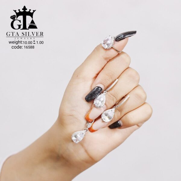 نیم ست نقره میکرو کد 16588 - Image 4