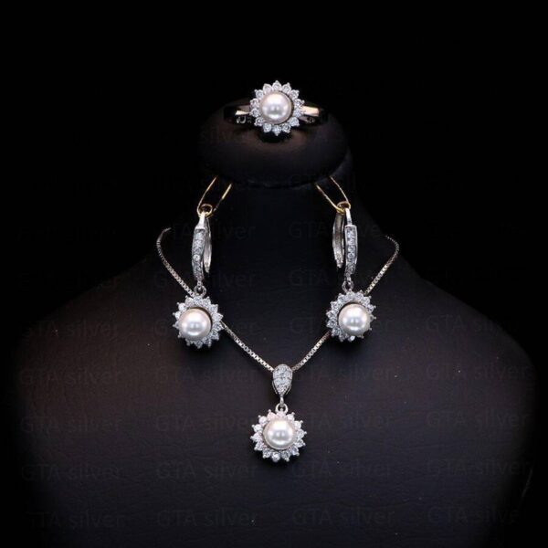 نیم ست نقره میکرو کد 16017 - تصویر 3