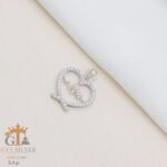 مدال نقره میکرو طرح ضربان قلب کد 21888