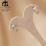 گوشواره نقره میخی میکرو کد 25025 - تصویر 3