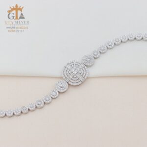 دستبند نقره میکرو کد 22117