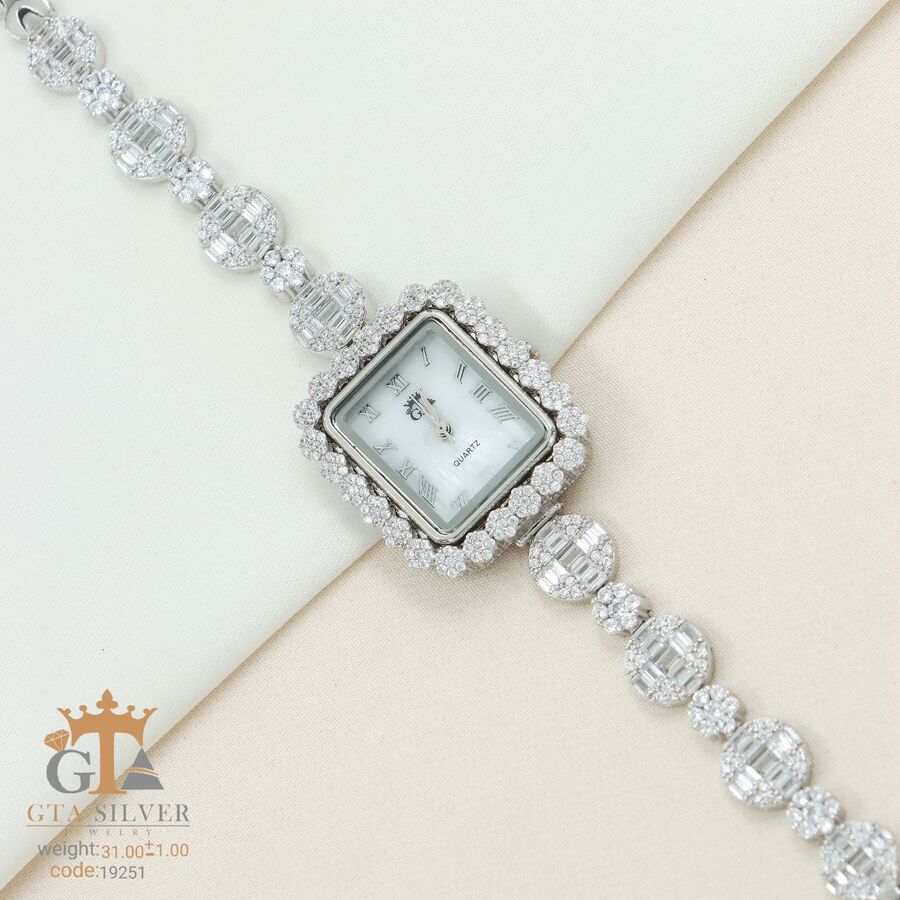 b32447be-fb9f-48fd-85e3-94684acd2ead.jpg ساعت نقره GTA طرح امرالدکات کد 19251 - تصویر 1