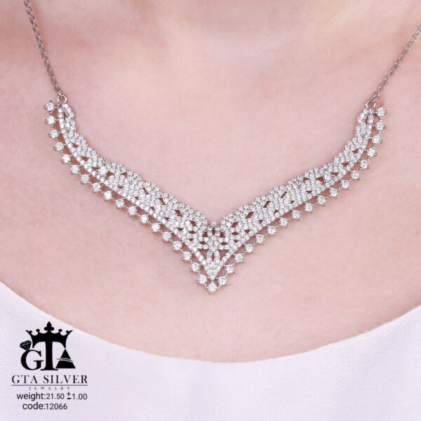 سرویس نقره میکرو زنجیری کد 12066 - تصویر 3