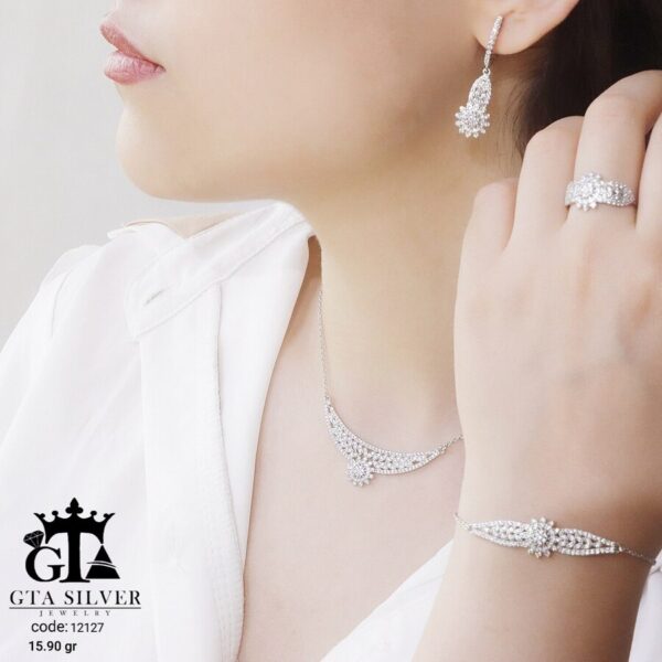 سرویس نقره میکرو زنجیری کد 12127 - Image 2