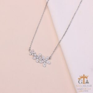 مدال نقره زنانه فلاور میکرو کد 21915