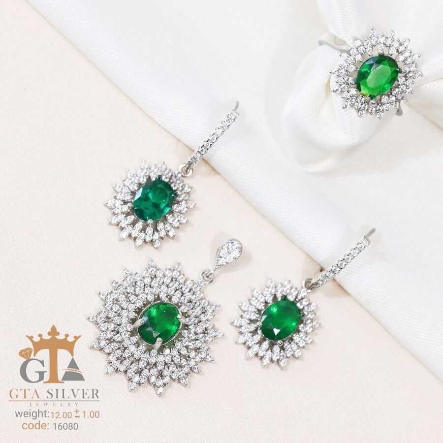 b436d211-048a-4c7c-ab04-e16b50fb22a8.jpg نیم ست نقره میکرو کد 16080 - Image 1