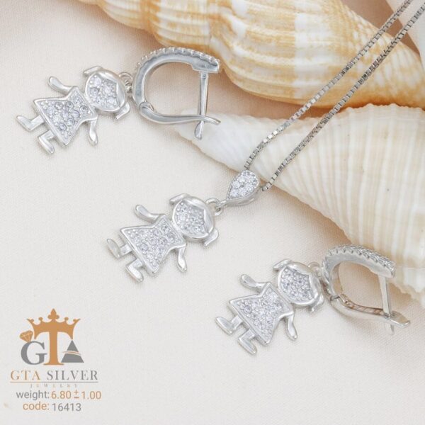 نیم ست نقره میکرو کد 16413 - تصویر 4