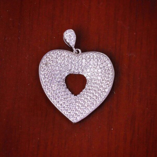 مدال نقره میکرو قلبی کد 21418 - Image 2