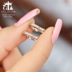 گوشواره نقره میخی میکرو کد 25032 - تصویر 4