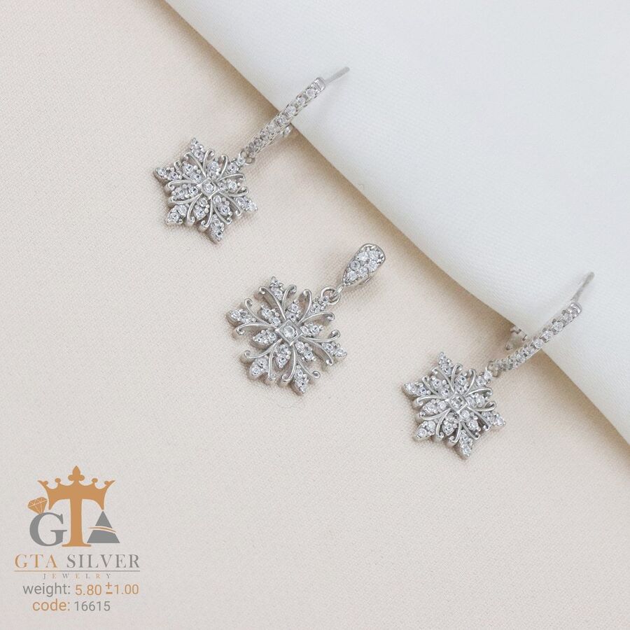 b7aee9c4-3ce2-4ed1-ac5b-1b8a4434dedb.jpg نیم ست نقره میکرو طرح برف کد 16615 - Image 1