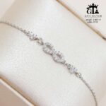دستبند نقره زنانه میکرو طرح بی‌نهایت کد 22139 - تصویر 3