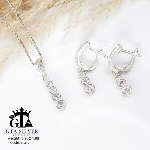 نیم ست نقره میکرو کد 16412 - تصویر 3