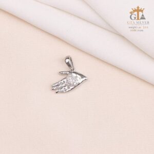 مدال نقره زنانه قلب میکرو کد 21940