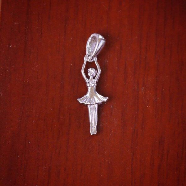 مدال نقره میکرو طرح بالرین کد 21406 - Image 2