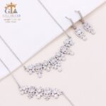 سرویس نقره میکرو زنجیری طرح امرالدکات کد 12140