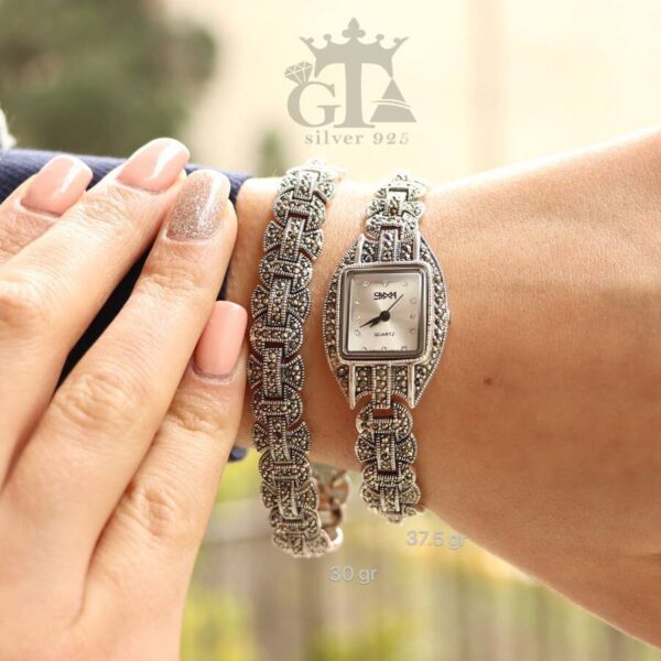 ساعت نقره سما کد 18033 - Image 2