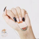 گردنبند نقره زنانه طرح هندوانه کد 21871 - تصویر 3