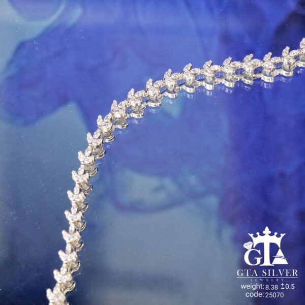 دستبند نقره میکرو کد 22070 - تصویر 3