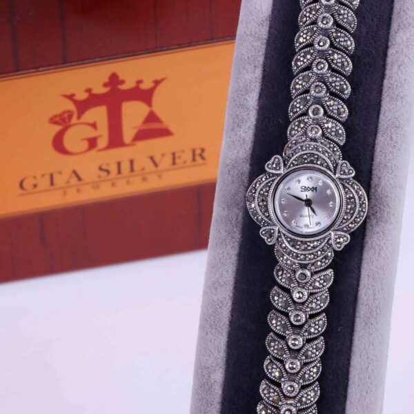 ساعت نقره سما کد 18130 - Image 2