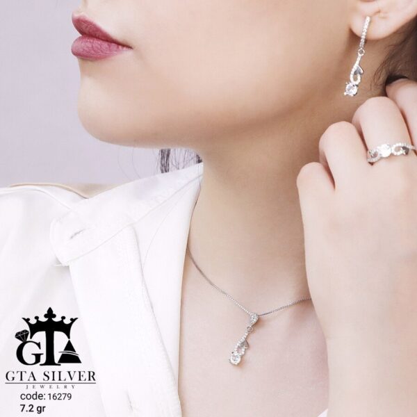 نیم ست نقره میکرو کد 16279 - تصویر 3