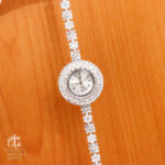 ساعت نقره جواهری روکش رادیوم کد 19141 - Image 3