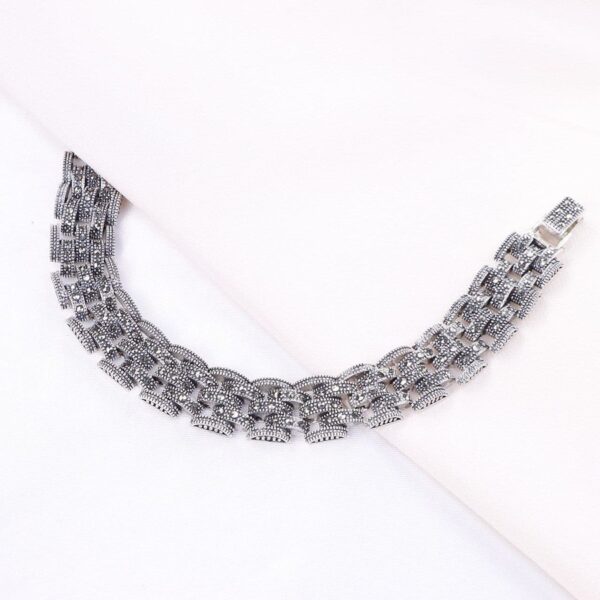 دستبند نقره مارگازیت کد 37001 - تصویر 2