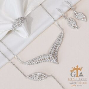 سرویس نقره میکرو زنجیری کد 12093