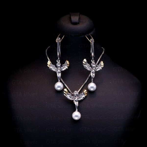 نیم ست نقره میکرو کد 16046 - Image 2