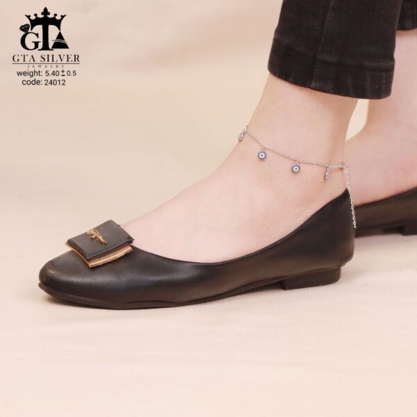 پابند نقره سوپرمیکرو رنگی چشم نظر کد 25012 - تصویر 2