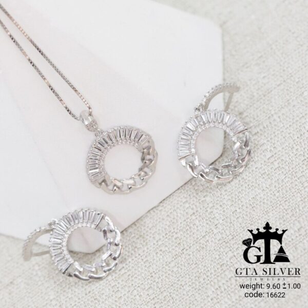 نیم ست نقره میکرو کد 16622 - تصویر 3