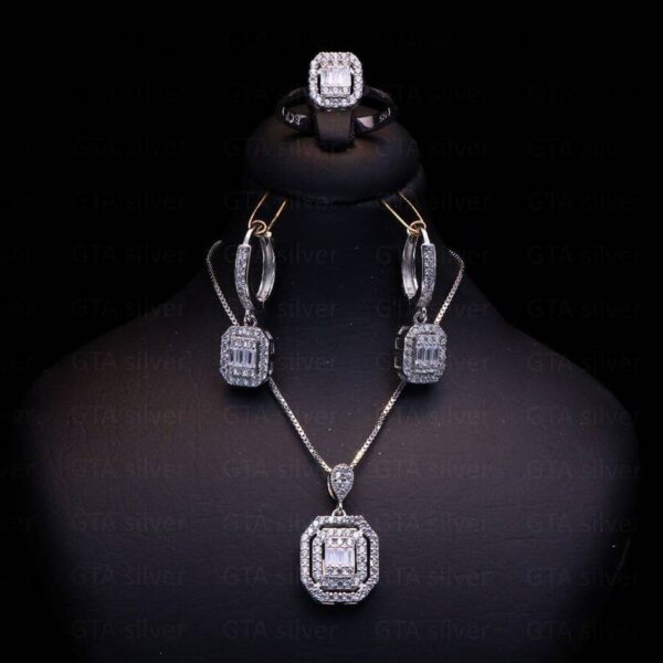 نیم ست نقره میکرو کد 16052 - تصویر 2