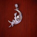 مدال نقره میکرو طرح فرشته کد 21424 - Image 2