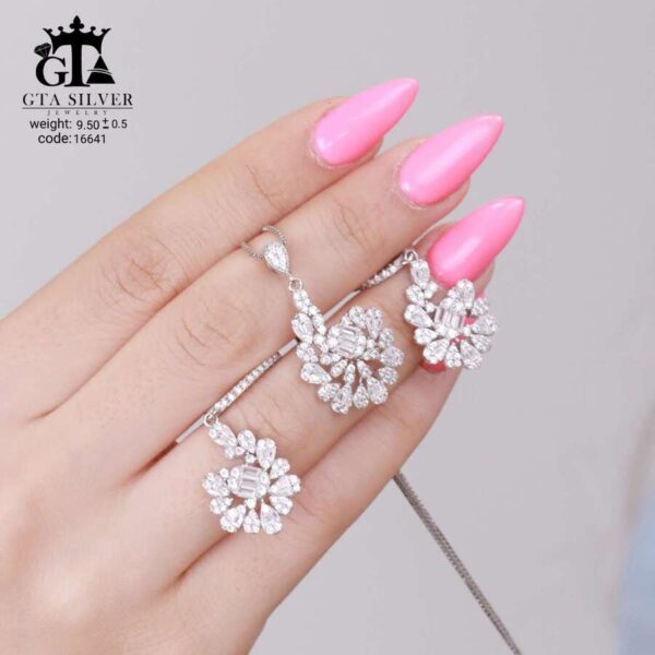 نیم ست نقره میکرو کد 16641 - Image 4