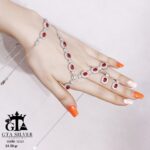 سرویس نقره طرح جواهر میکرو زنجیری کد 12121 - Image 4