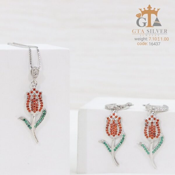 نیم ست نقره میکرو کد 16437 - تصویر 4