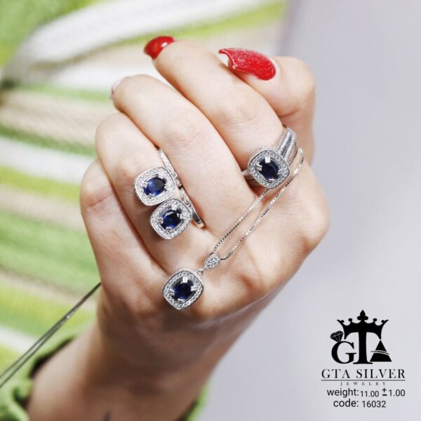 نیم ست نقره میکرو کد 16032 - تصویر 3