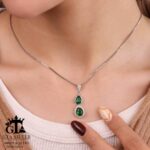 نیم ست نقره کد 16673 - Image 4