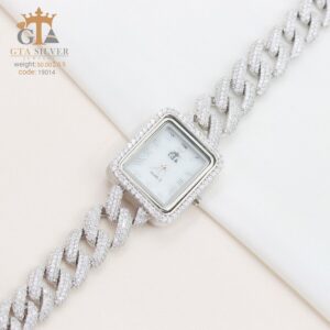 ساعت نقره GTA روکش رادیوم طرح کارتیر کد 19014