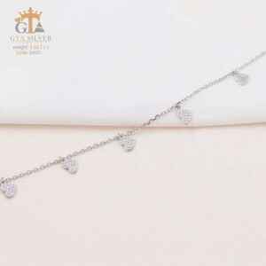 پابند نقره سوپرمیکرو قلبی کد 25021