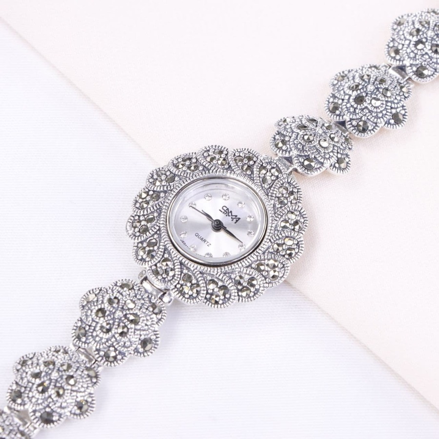 cada88b8-f38a-41fe-9070-0c1231995815.jpg ساعت نقره سما کد 18053 - Image 1