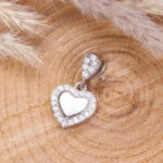 مدال نقره میکرو قلبی کد 21359 - تصویر 2