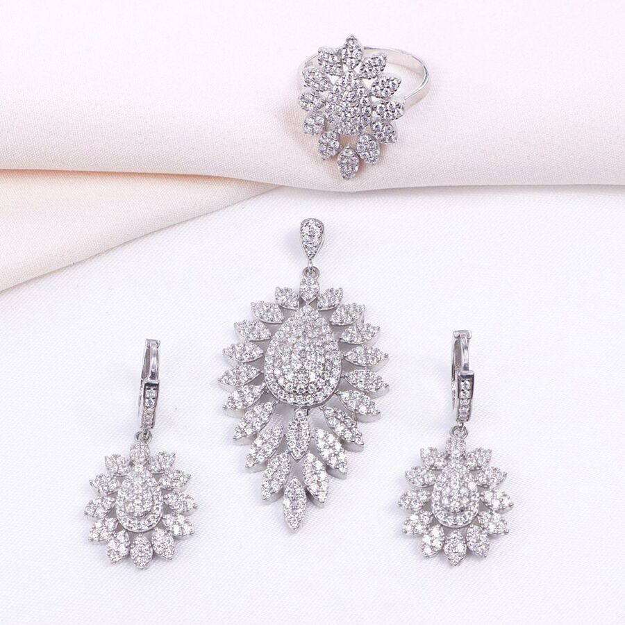 cb861603-a7f6-4e5a-a941-a92f94341c2a.jpg نیم ست نقره میکرو کد 16104 - Image 1