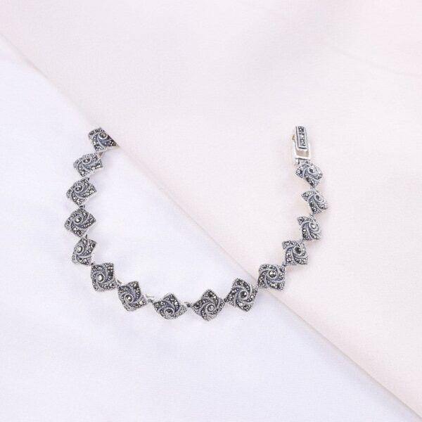 دستبند نقره مارگازیت کد 37028 - Image 2