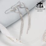 گوشواره نقره میخی میکرو کد 25019 - تصویر 3