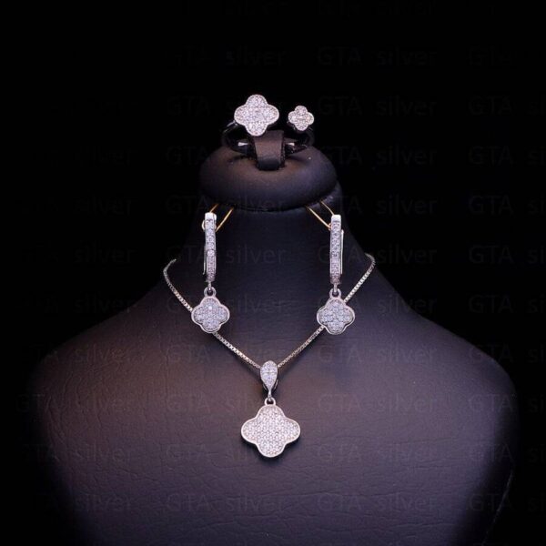 نیم ست نقره میکرو کد 16073 - Image 2