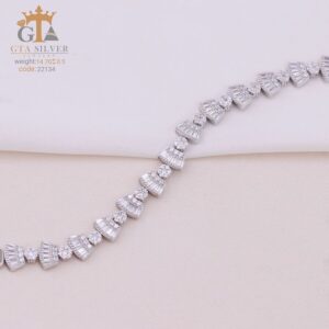 دستبند نقره میکرو کد 22134